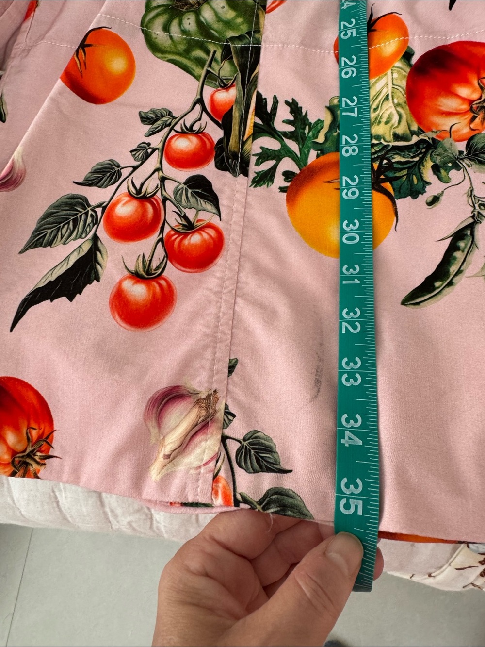 Maeve Anthropologie garden vegetable high-rise printed crop wide-leg pants - Picture 6 of 6